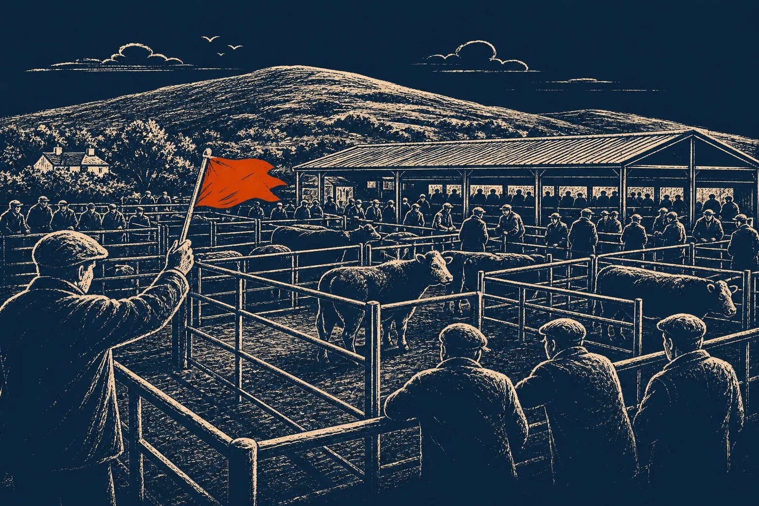 Ballybay Mart Cattle Sale