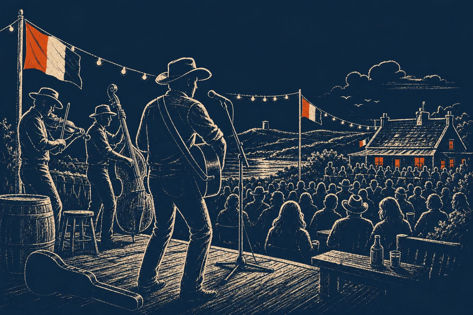 Outdoor country music festival at Fermoy GAA