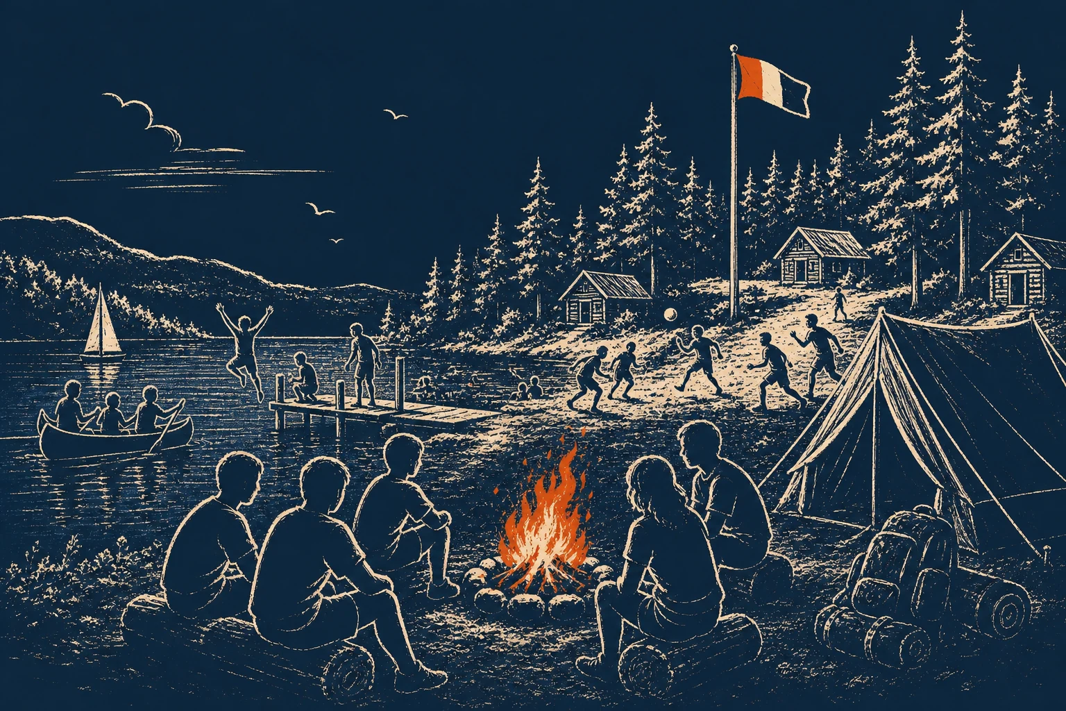 Camp Rockwell outdoor activities