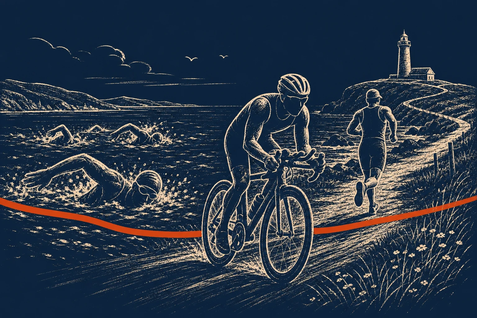 Triathlon event at Lough Key